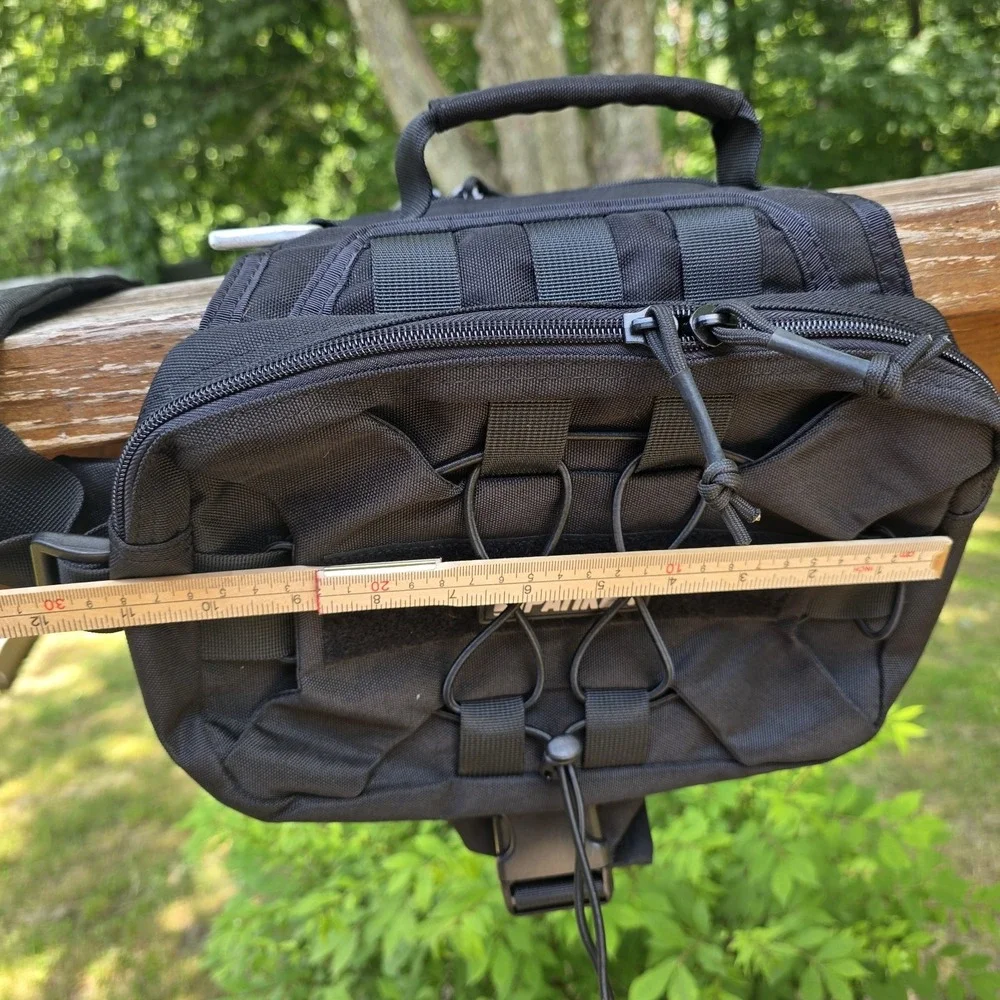 Spanker Tactical Dog Vest Black Harness Approx 11x11 Carrying‎ Pockets